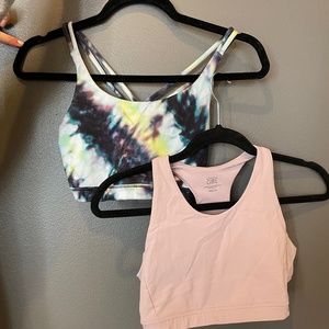Two Athleta Girl Bras